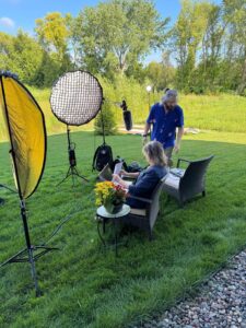 SC Marketing Tami Meta filming video commercial